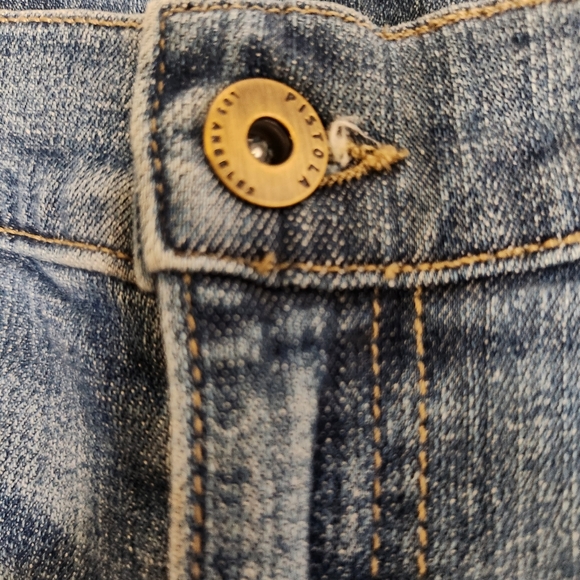 Pistola, Aubrey Distressed Skinny Jeans, Frayed Hem - Picture 5 of 9